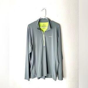 Patagonia 1/4 Zip Active Wear Men's Large Gray Long Sleeve